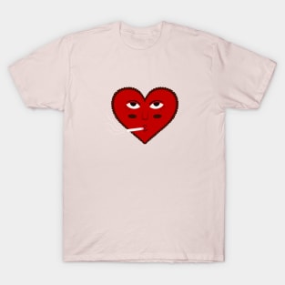 Broken heart club illustration T-Shirt